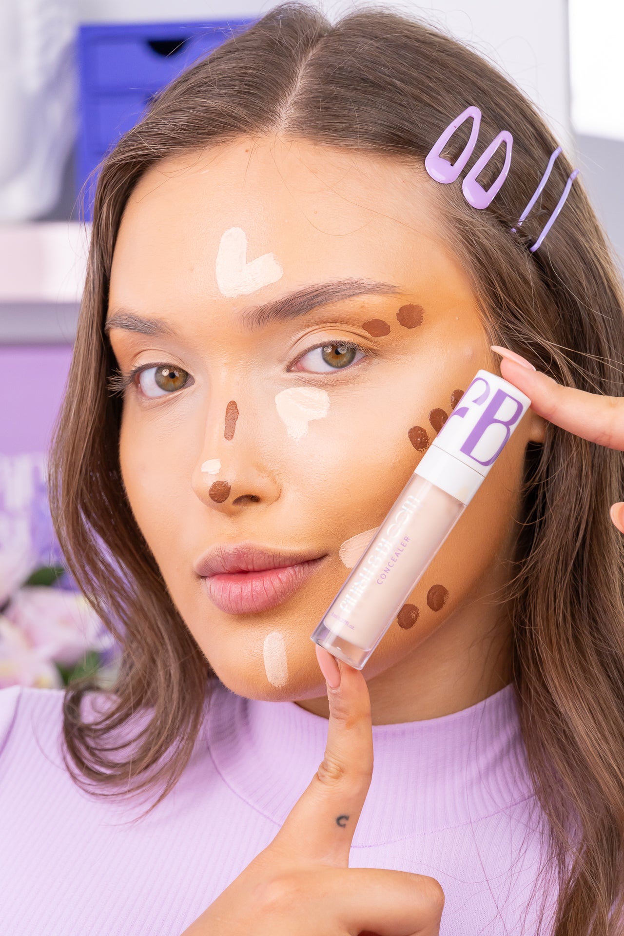 Finish&Bloom Matte Waterproof Concealer | Full Coverage & Skincare Benefits