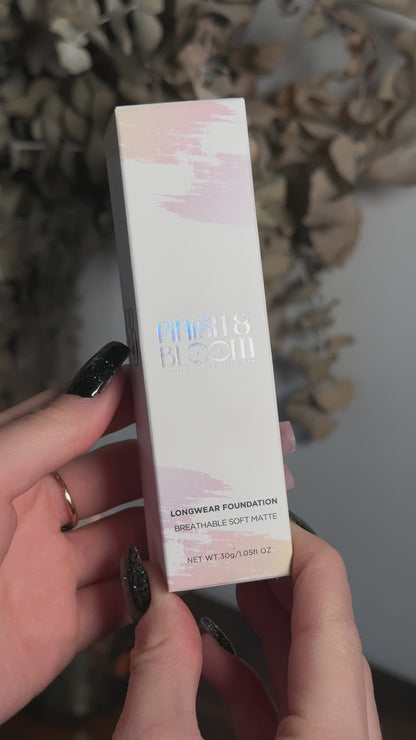 Finish&Bloom Long-Wear Liquid Foundation – Flawless, Matte & Lightweight